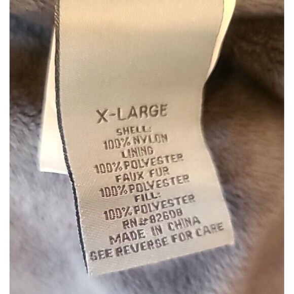 Free Country Women's Jacket Adult Size XL Purple Long Sleeve Zip Pockets Puffer - Picture 6 of 9